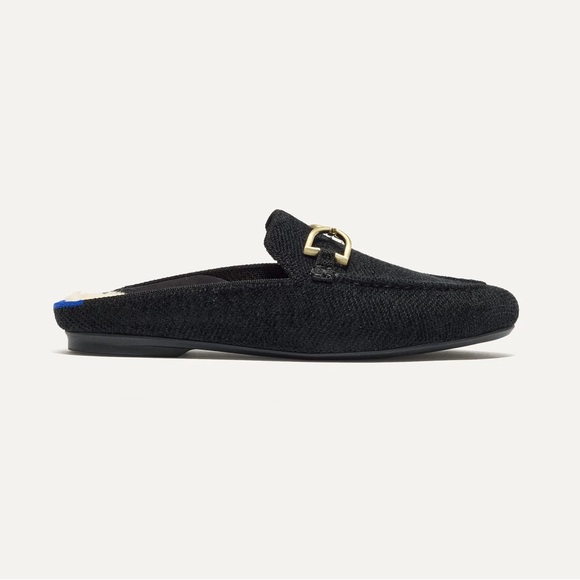 Rothy’s The ReVelvet™ Cozy Bit Loafer Mule in ReVelvet™ Black size 10.5 new!! - Picture 5 of 12